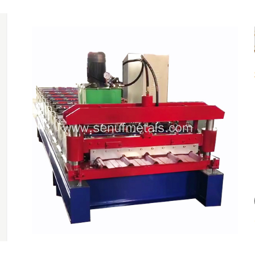 Trapezoid+Glazed Tile Double layer machine